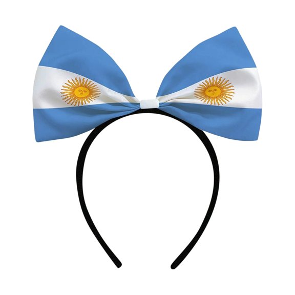 AFACUHX 1PC Adjustable Football Fan Headband Bow Hair Band Soft Durable Football Watching Party Decoration Energetic Fan Cheering Props Design Game Day Hair Accessory for Men Women