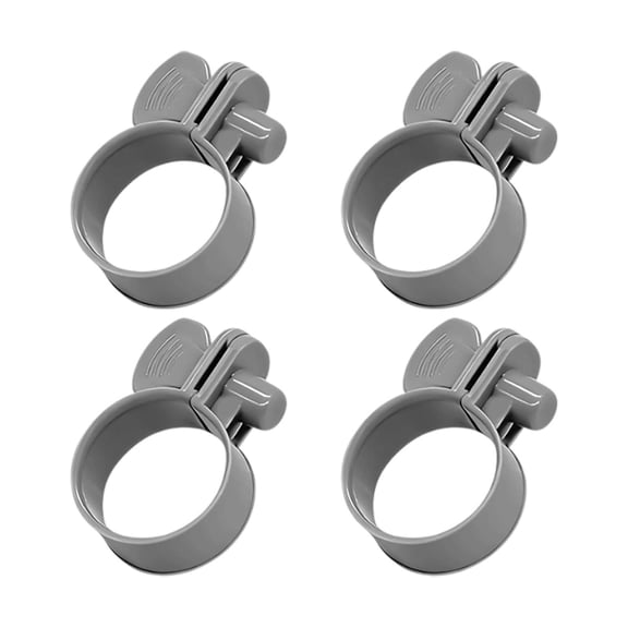 AFACUHX 4Pcs Adjustable Hose Clamp Quick-Release Snap Connection Anti-Leak Tight Sealing Fixing for Tubing and Flexible Secure Hold for Household Automotive DIY Applications