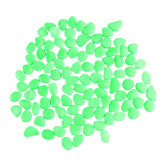 AFACUHX 500Pcs Outdoor Luminous Stones with Smooth Surface Long-Lasting Night Glow In The Dark for Walkways Garden River Pebbles Rocks Stepping Stone Paths
