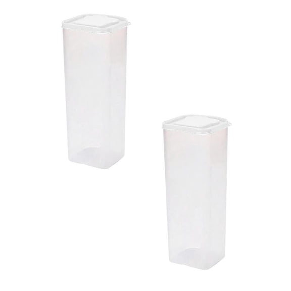 AFACUHX Airtight Bread Storage Containers with Lid Plastic Reusable Loaf Cake Bread Box with Clear Dispenser Refrigerated Sealed to Keep Bread Fresh Crisper for Home and Kitchen Storage (2PC)