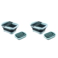 thumbnail image 1 of AFACUHX Collapsible Dish Basin with Drain Plug Portable Sink Space Saving Outdoor Multiuse Foldable Flume Tub Dishpan Kitchen Storage Tray for Vegetable Washing Camping RV 2PC (Blue), 1 of 5