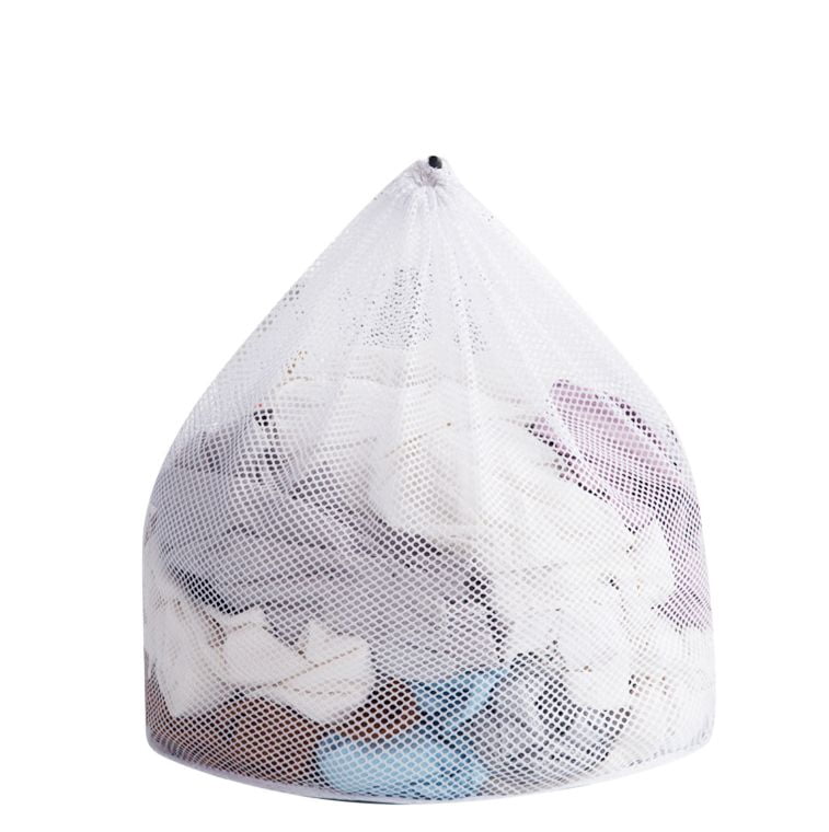 AFACUHX Laundry Net Wash Laundry Mesh Bag with Drawstring Reusable ...