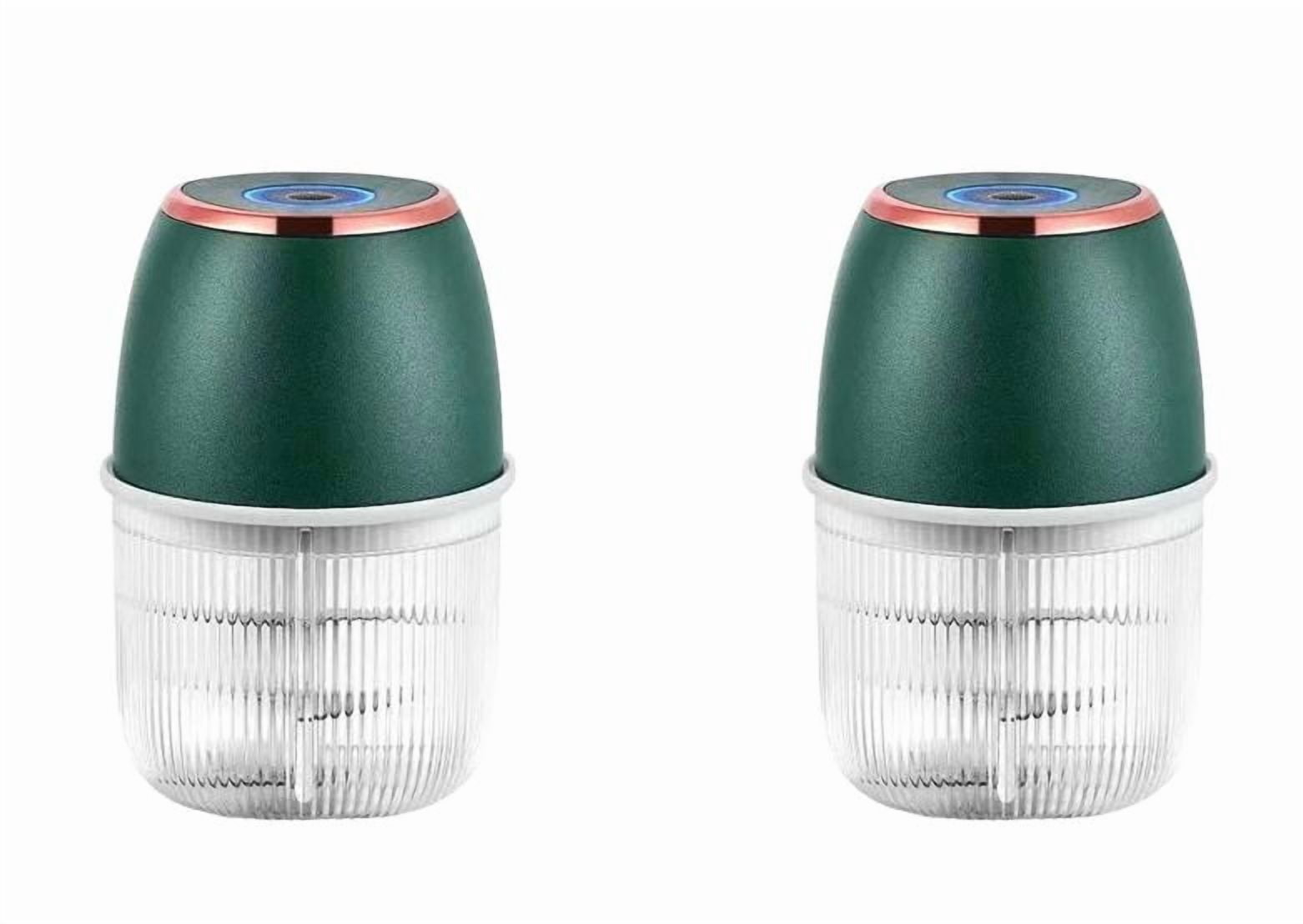 AFACUHX Mini Food Processor (with Charging Wire) Compact Kitchen Chopper Efficient Vegetable Meat Grinder Quick Prep Garlic Onion Mincer Function for Meal Prep (350ml) 2PC