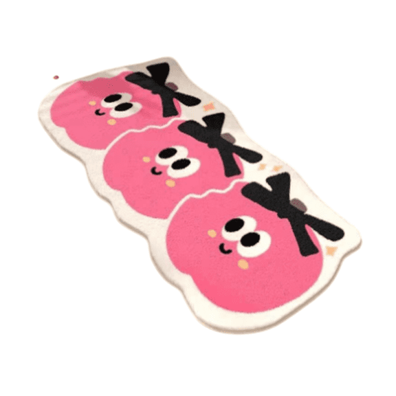 AFACUHX Soft Plush Cartoon Pattern Carpet Nonâ Bedroom Flat Replacement Flocking Bedside Carpet for Living Room Sofa Coffee Table Long Blanket (1PC)