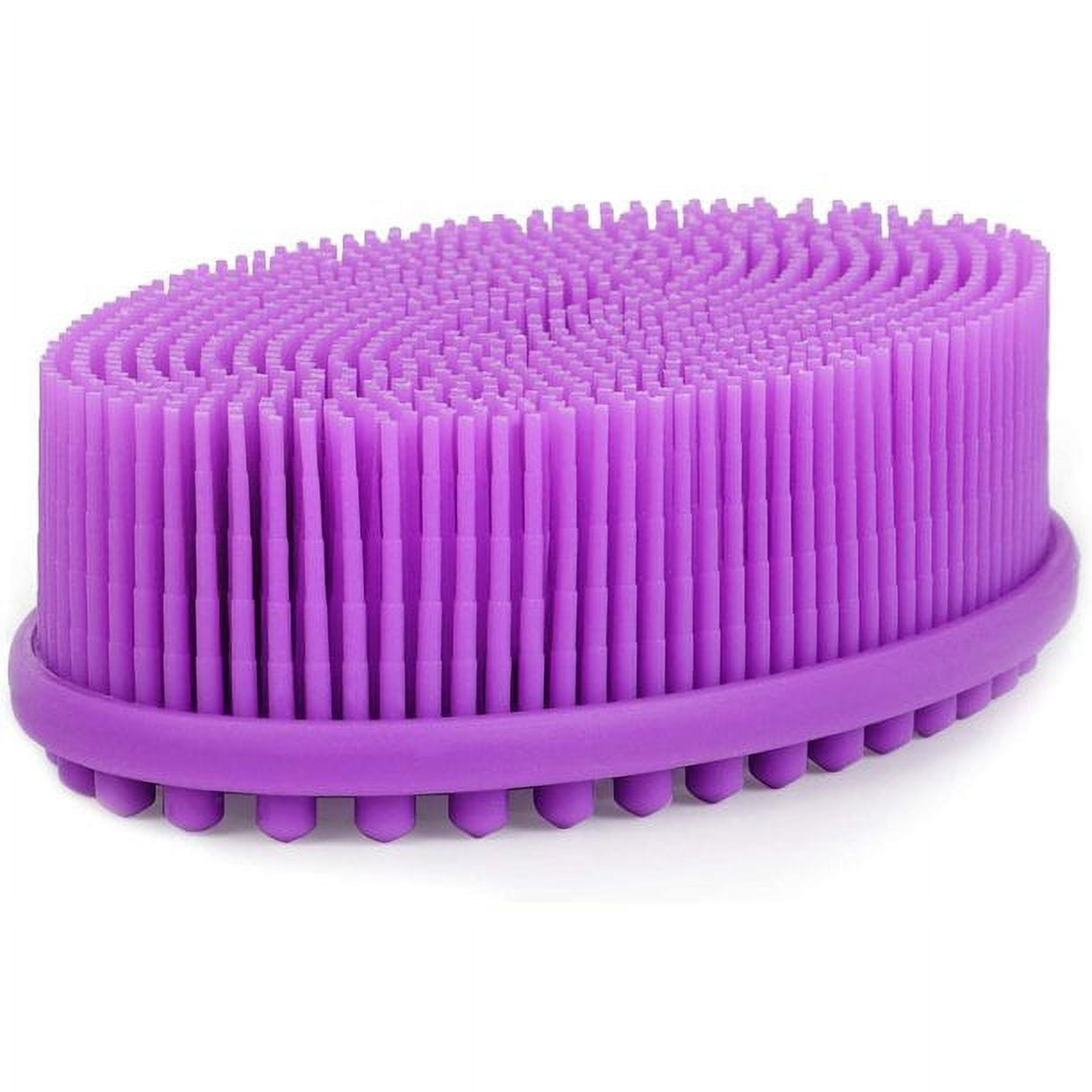 AFANSO Silicone Bath Brush Gentle Massage Exfoliating BrushPurple