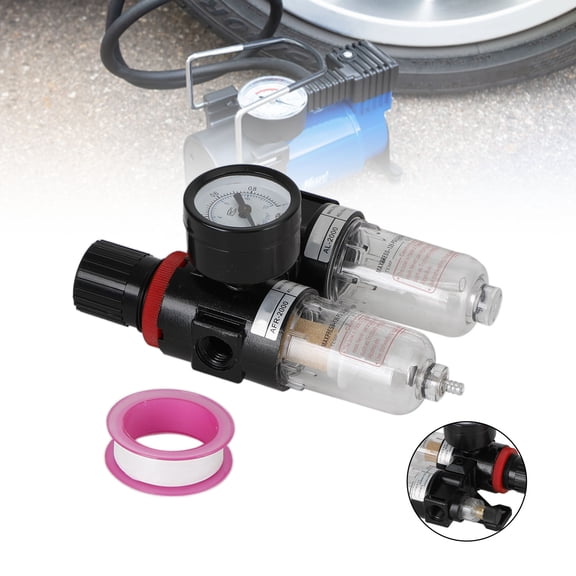 AFC-2000 Pneumatic Air Compressor Filter Regulator Moisture Trap Pressure Gauge