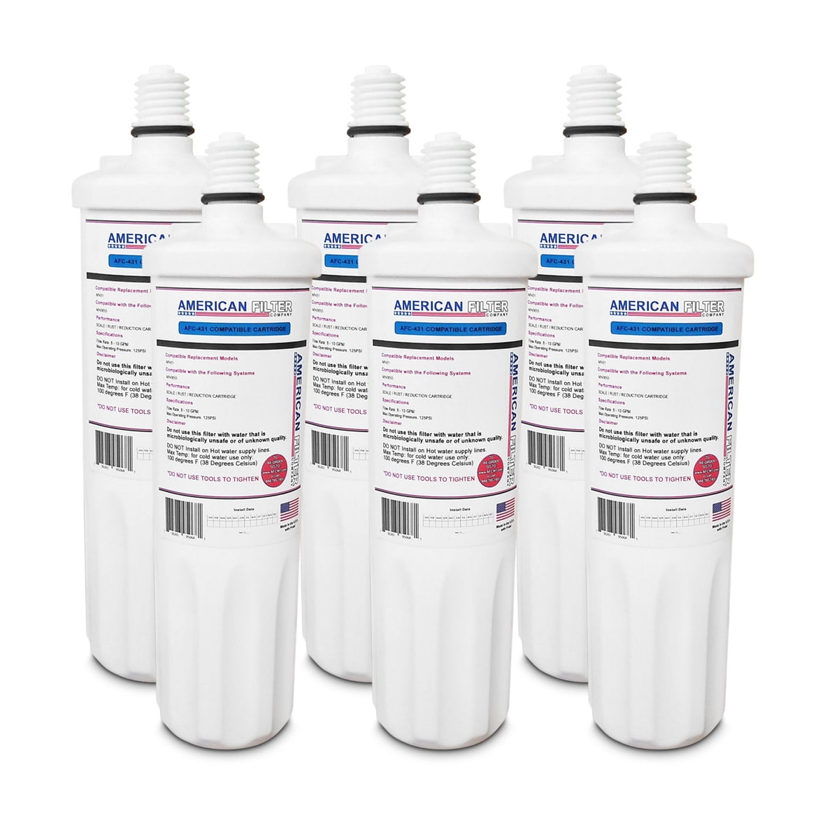 AFC® #AFC-431, Compatible with 3M® AquaPure® HF8-S 5582113 (Previous 5582106) Water Filter - 6 Filters