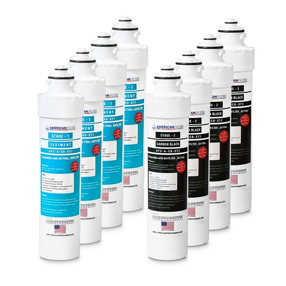 AFC® #AFC-A-SDCB-SET, Compatible with Avalon A4 / A5, A4FILTER, A7WHT, Water Filter SET 2 Stage - 4 Sets