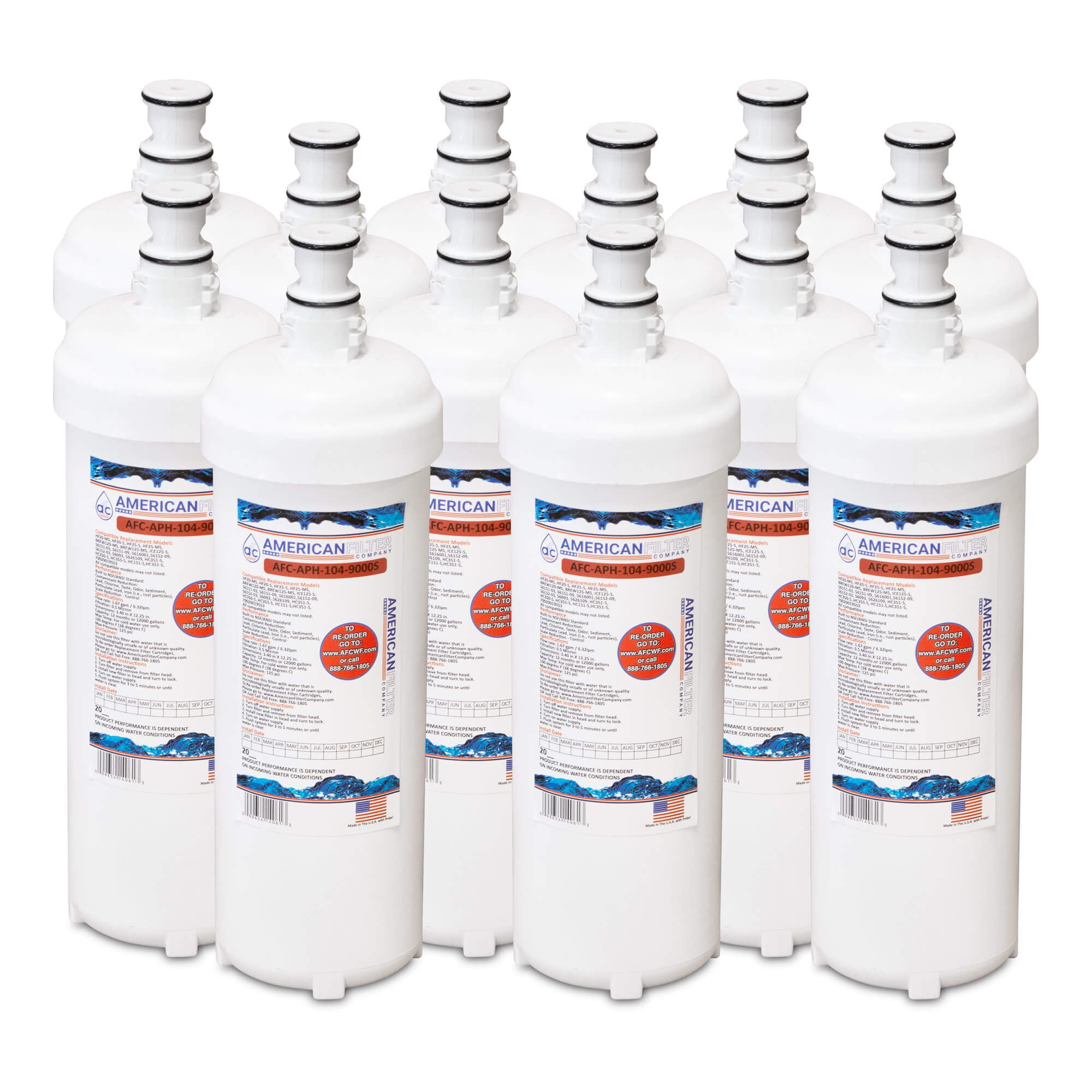 KleenWater Commercial Ice Maker & Coffee Water Filter 2-Pack - 20,000 Gallon Capacity, Compatible With 3M HF Series