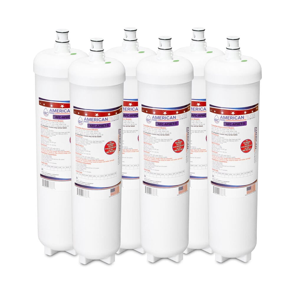 AFC® #AFC-APHCT-S, Compatible with 3M AquaPure HF90-S-SR 5617105 Water Filter Made in USA -6 Filters