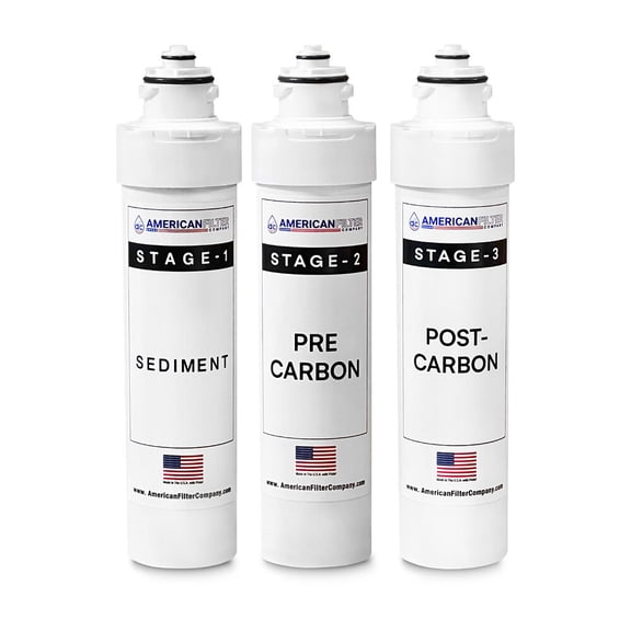 AFC® #AFC-B3-CMBPK, Compatible with Brio NFMPP5M, Moderna UV Water Cooler, NFMGAC, NFMUF, NFMCTO5MS3, NFMCTO5MS2, NFMCTO5MS3, NFMCTO5MS4and all 3 Stage Ultraf Filtration Water Filter - 6 Month Pa