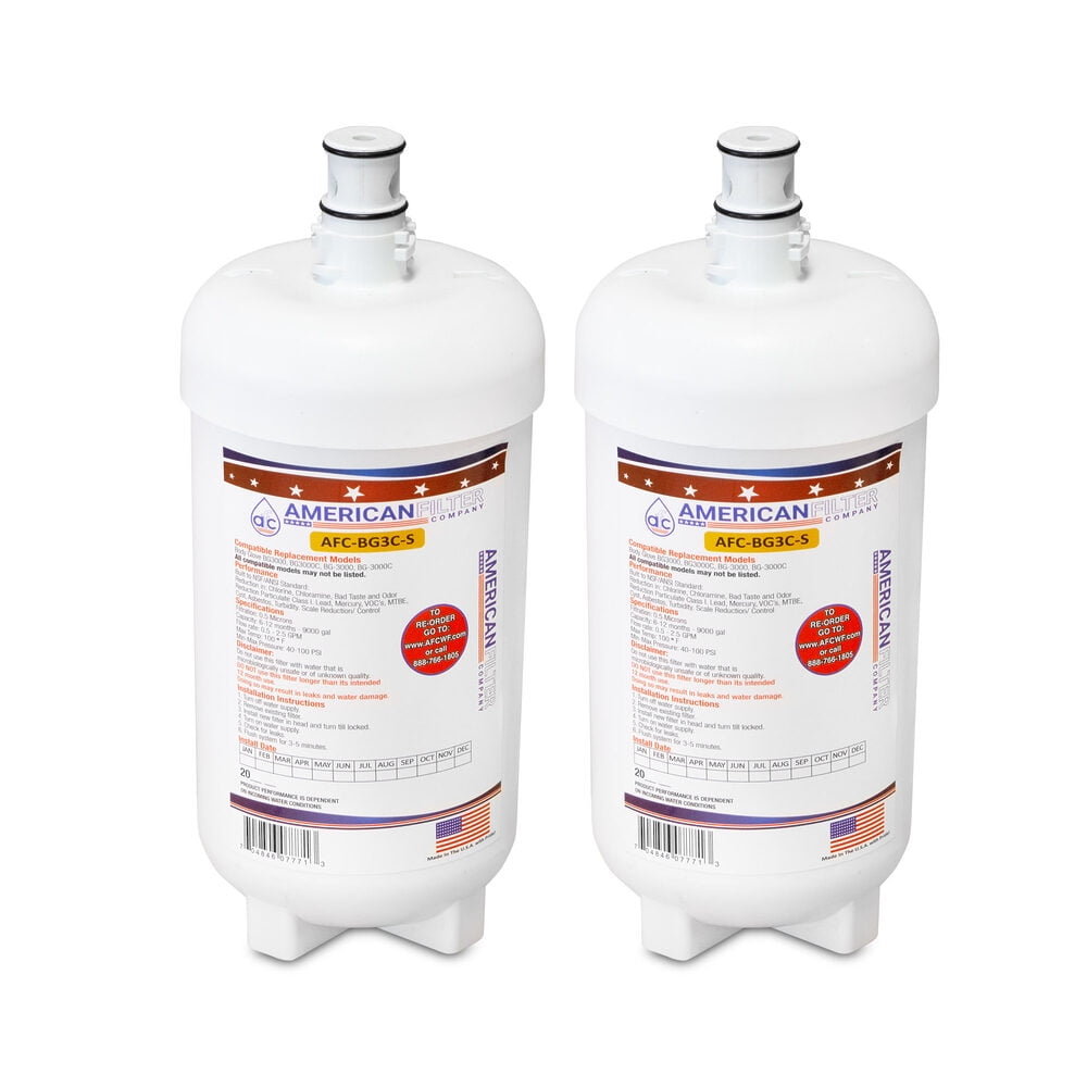 AFC® #AFC-BG3C-S, Compatible with Body Glove® BG-3000C Water Filter Made in USA -2 Filters