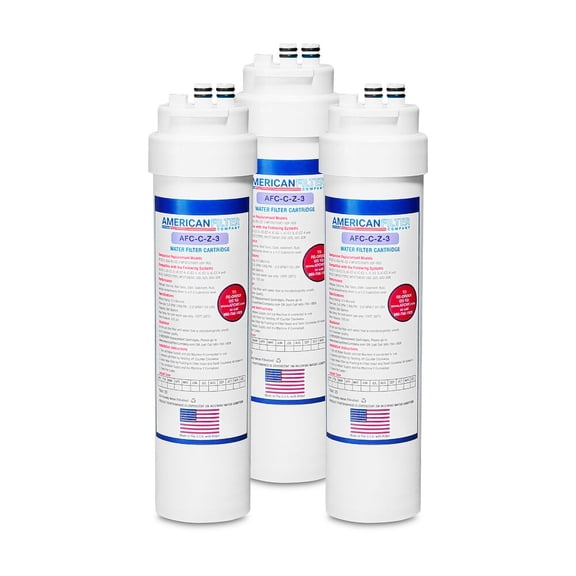 AFC® #AFC-C-Z-3, Compatible with AquaCrest® AQU-RC-EZ-3 water filter cartridge -Made in U.S.A. - 3 Filters