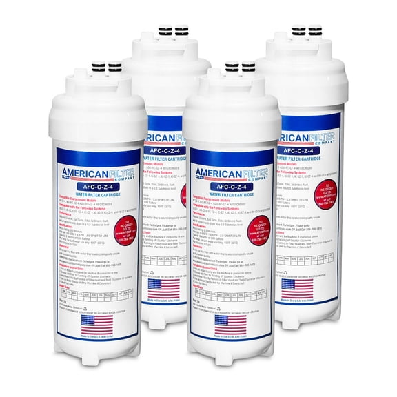 AFC® #AFC-C-Z-4, Compatible with Waterdrop® WD-RC-EZ-4 water filter cartridge -Made in U.S.A. - 4 Filters
