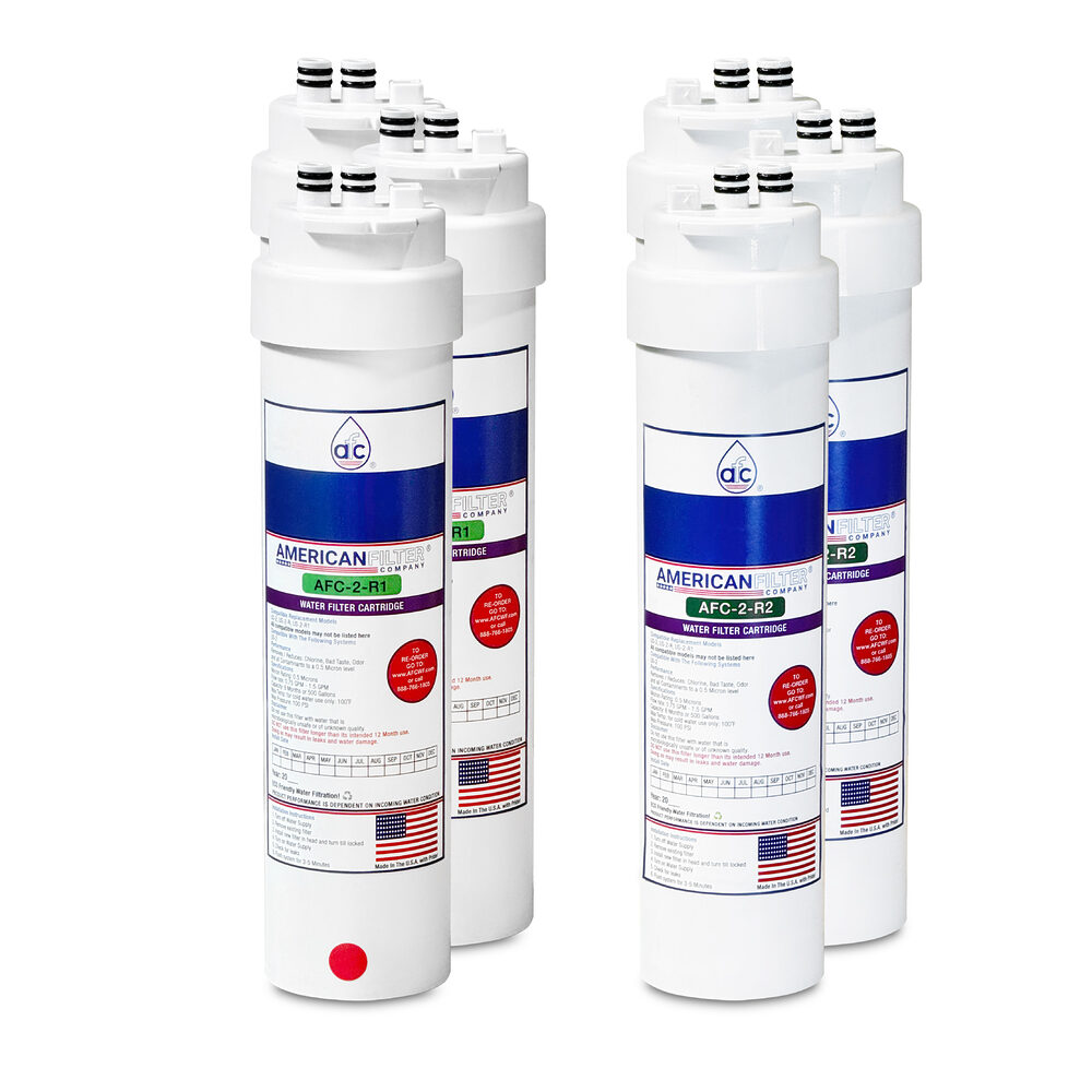 AFC® #AFC-DBC-2PK, Compatible with Culligan® US-2-R includes US-2-R1 and US-2-R2 water filter cartridge - 6 Filters