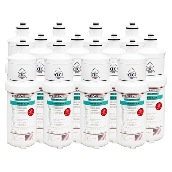 AFC® #AFC-EPH-QPCTO-12, Compatible with Pentair EverPure CTOS-Q10: 300-05828 replacement Systems Cartridge Used in : QT10-1 160-52009, QT10-2 160-52019 Made in USA -12 Filters