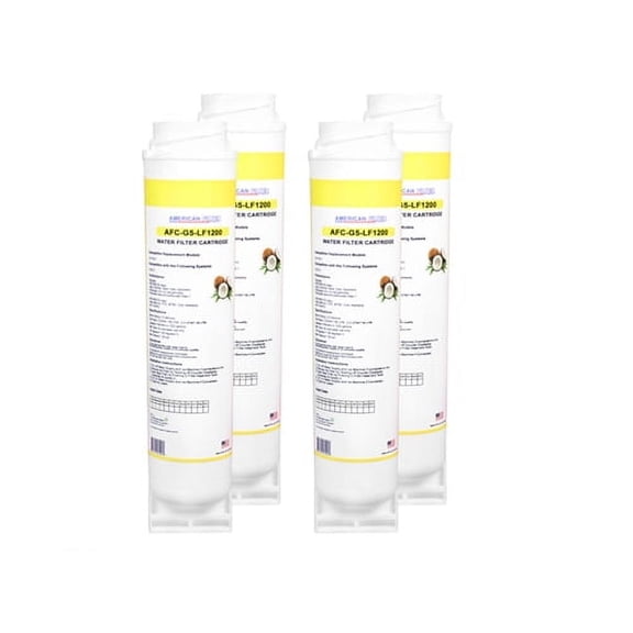 AFC® #AFC-G5-LF1200 Water Filter Made in USA -4 Filters
