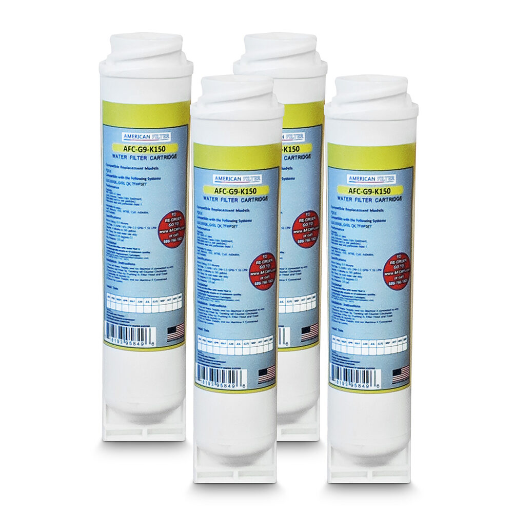 AFC® #AFC-G9-K150, Compatible with GE GXK185KBL Water Filter - 4 Filters