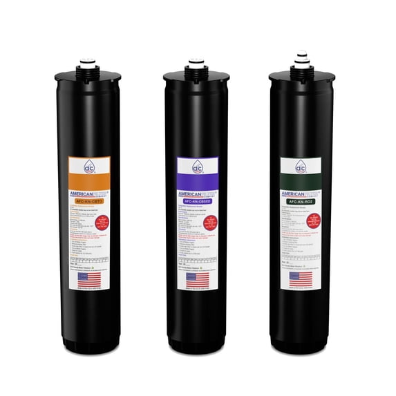 AFC® #AFC-KN-OPG, Compatible with Kinetico® K5 systems, Cartridge set 9461A(Purple), 9306B(Orange) & 12752A(Green) - 6 Month Pack