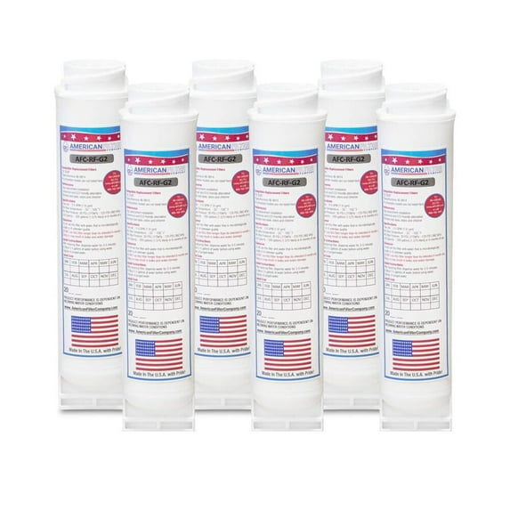 AFC® #AFC-RF-G2, Compatible with GE® AP3418061 Refrigerator Water Filter -Made in U.S.A. - 6 Filters