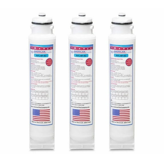 AFC® #AFC-RF-K1, Compatible with Kenmore® SF640S-1 Refrigerator Water Filter Made in USA -3 Filters