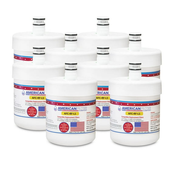 AFC® #AFC-RF-L1, Compatible with LG® LT-500P Refrigerator Water Filter -Made in U.S.A. - 8 Filters