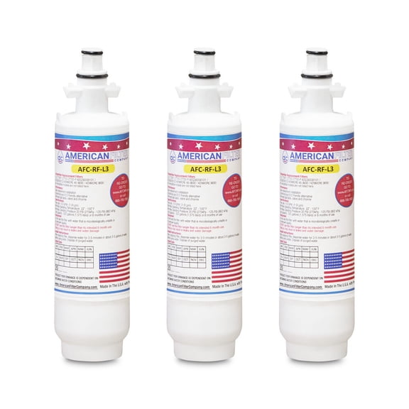 AFC® #AFC-RF-L3, Compatible with LG® ADQ36006102 Refrigerator Water Filter Made in USA -3 Filters