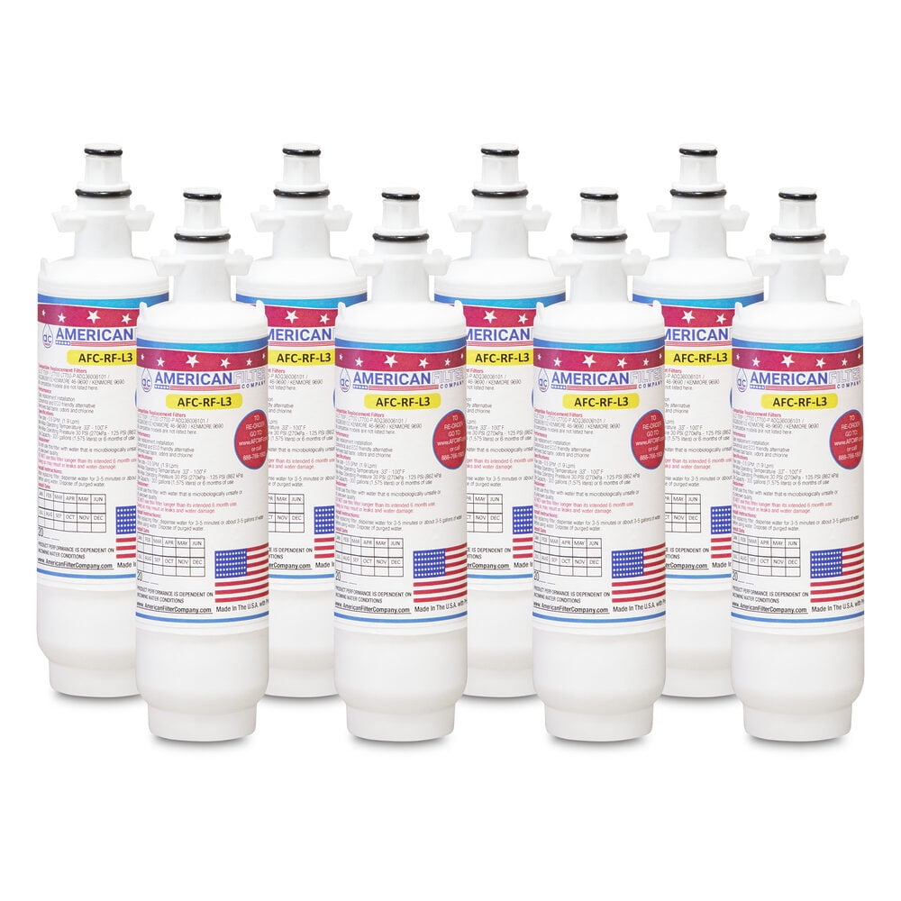 AFC® #AFC-RF-L3, Compatible with LG® LT700P Refrigerator Water Filter Made in USA -8 Filters