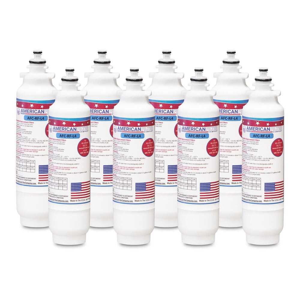 AFC® #AFC-RF-L4, Compatible with Kenmore® Elite 46-9490 Refrigerator Water Filter -Made in U.S.A. - 8 Filters