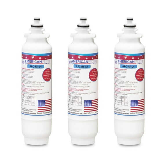 AFC® #AFC-RF-L4, Compatible with LG® GEN11042FR-08 Refrigerator Water Filter Made in USA -3 Filters