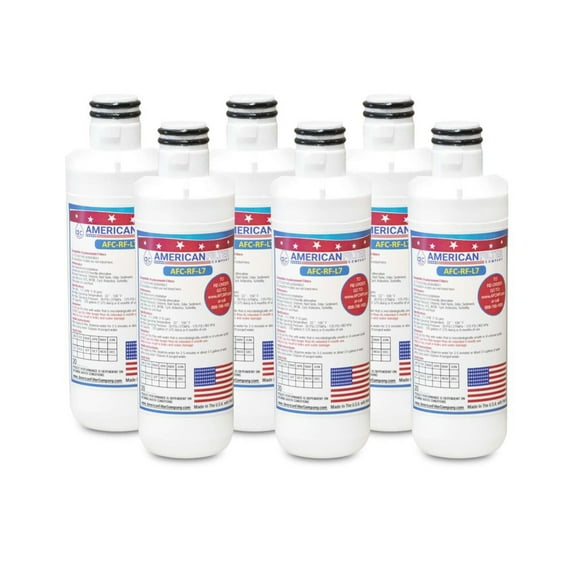 AFC® #AFC-RF-L7, Compatible with LG® LSXC22396S Refrigerator Water Filter -Made in U.S.A. - 6 Filters