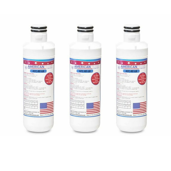 AFC® #AFC-RF-L8, Compatible with Kenmore® ADQ74793501 Refrigerator Water Filter -Made in U.S.A. - 3 Filters