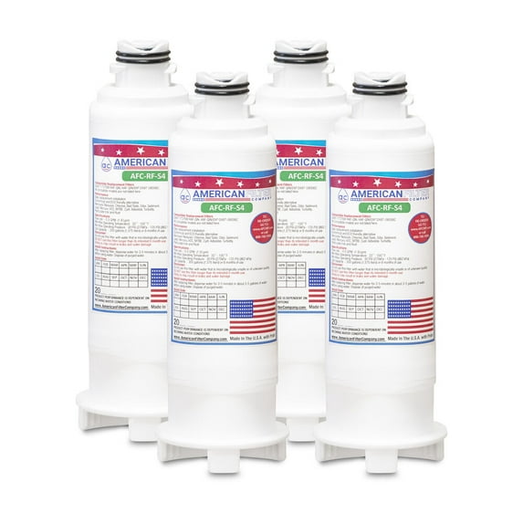 AFC® #AFC-RF-S4, Refrigerator Water Filter compatible with RF23M®070SR/AA -Made in U.S.A. - 4 Filters