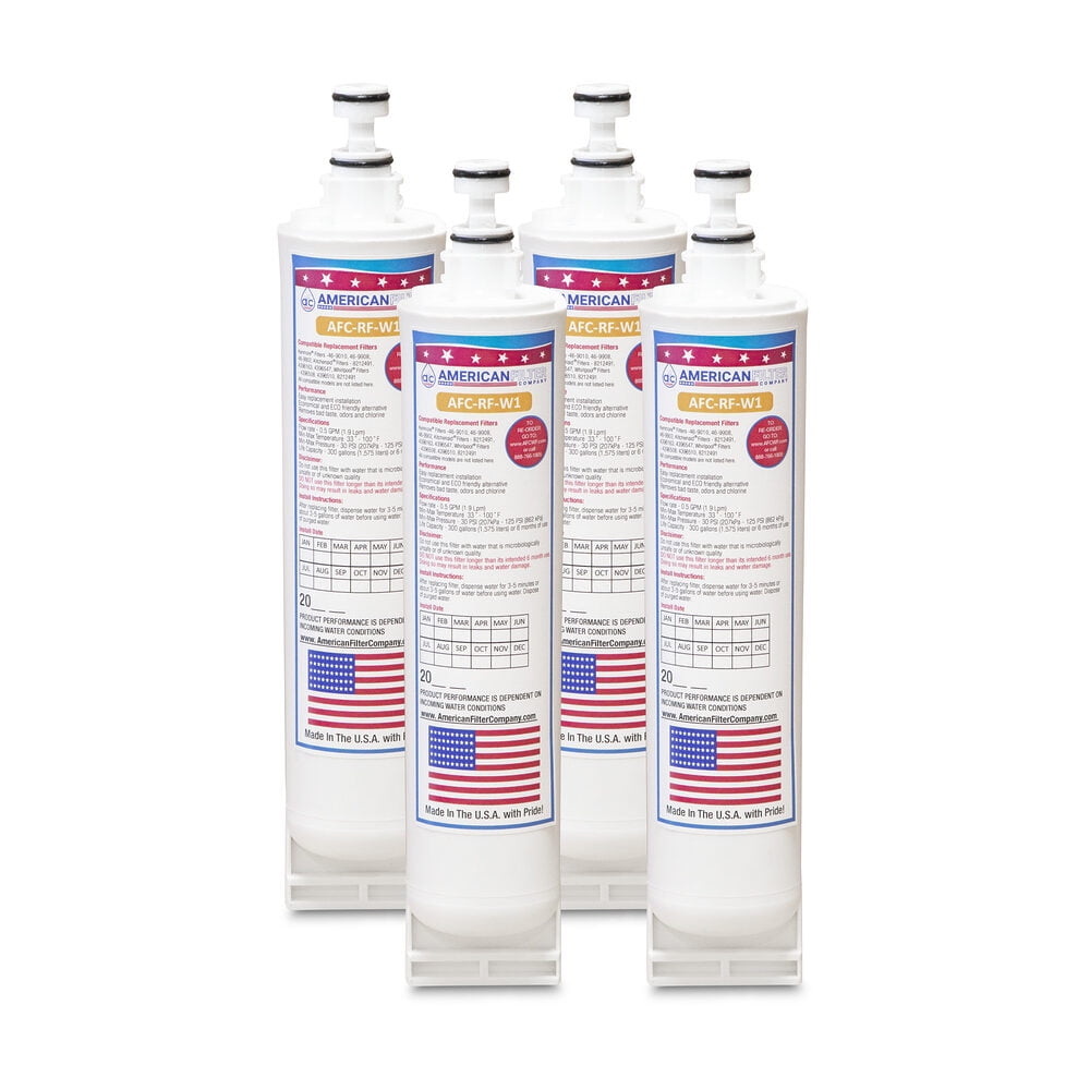 AFC® #AFC-RF-W1, Compatible with Kenmore® 57577 Refrigerator Water Filter -Made in U.S.A. - 4 Filters