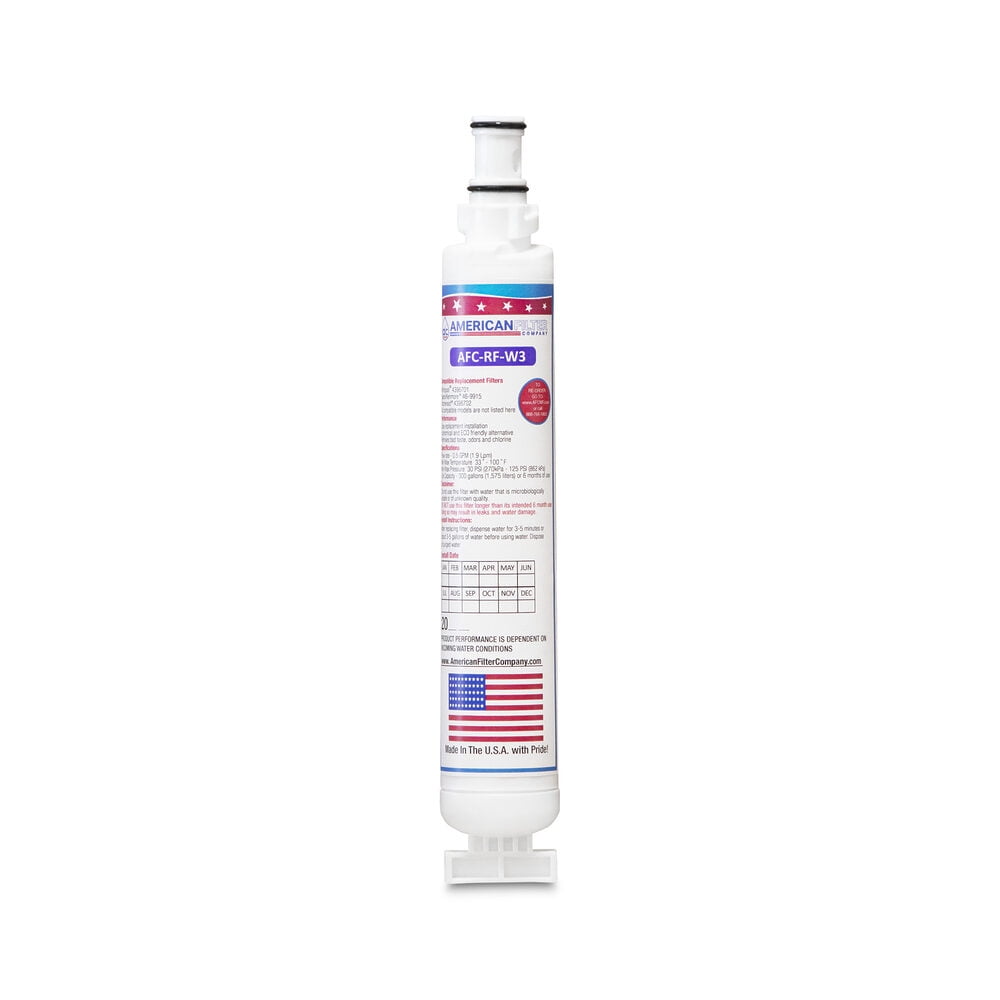 AFC® #AFC-RF-W3, Compatible with KitchenAid® 4396701 Refrigerator Water Filter -Made in U.S.A. - 1 Filter