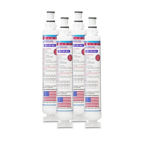 AFC® #AFC-RF-W3, Compatible with KitchenAid® 4396703 Refrigerator Water Filter -Made in U.S.A. - 4 Filters