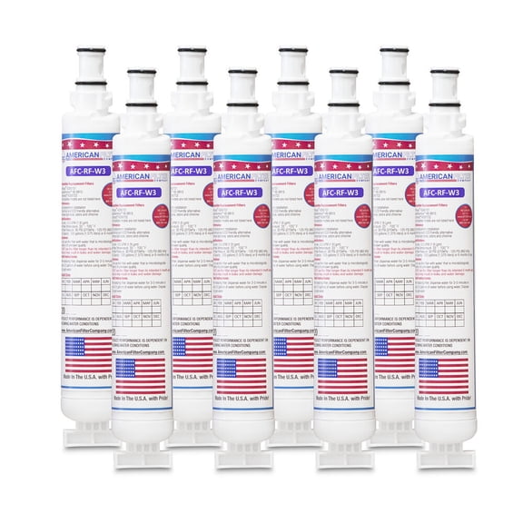 AFC® #AFC-RF-W3, Compatible with Whirlpool® 6701 Refrigerator Water Filter -Made in U.S.A. - 8 Filters