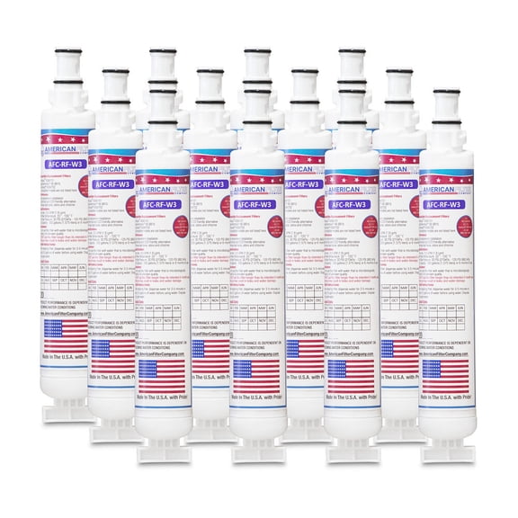 AFC® #AFC-RF-W3, Compatible with Whirlpool® WF-NLC120V Refrigerator Water Filter Made in USA -12 Filters