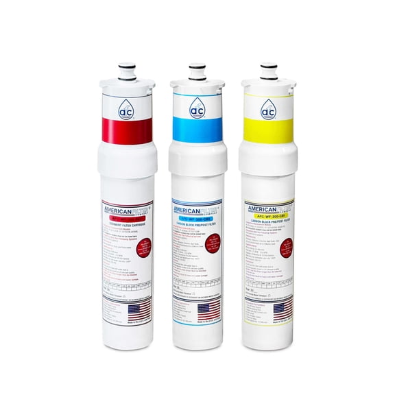 AFC® #AFC-WF-100-SED, Compatible with 3M® 47-55702 Water Factory SQC4 System Kit without RO Membrane - 6 Month Pre and Post Filter Kit