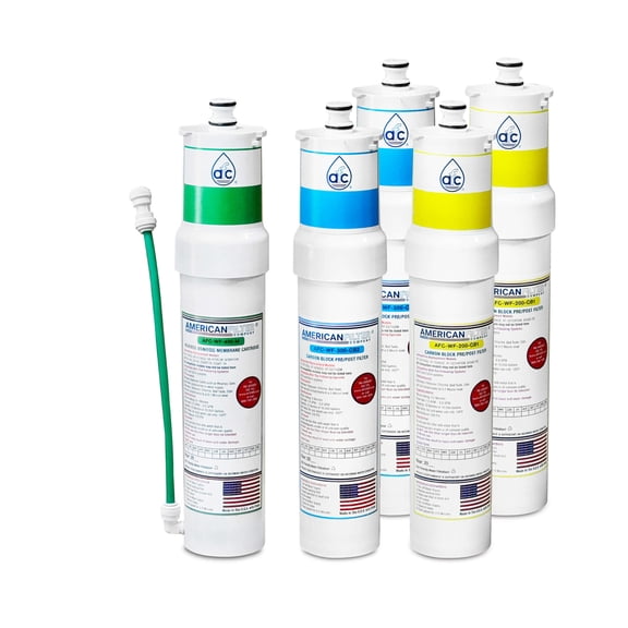 AFC® #AFC-WF-100-SED, Compatible with 3M® 47-55706CM Water Factory SQC3 System Kit including RO Membrane - 1 Year Pack Full Set