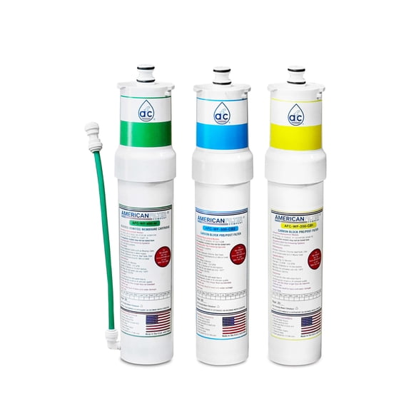 AFC® #AFC-WF-100-SED, Compatible with 3M® Cuno® 55706-11 Water Factory SQC3 System Kit including RO Membrane - 6 Month Pack Full Set