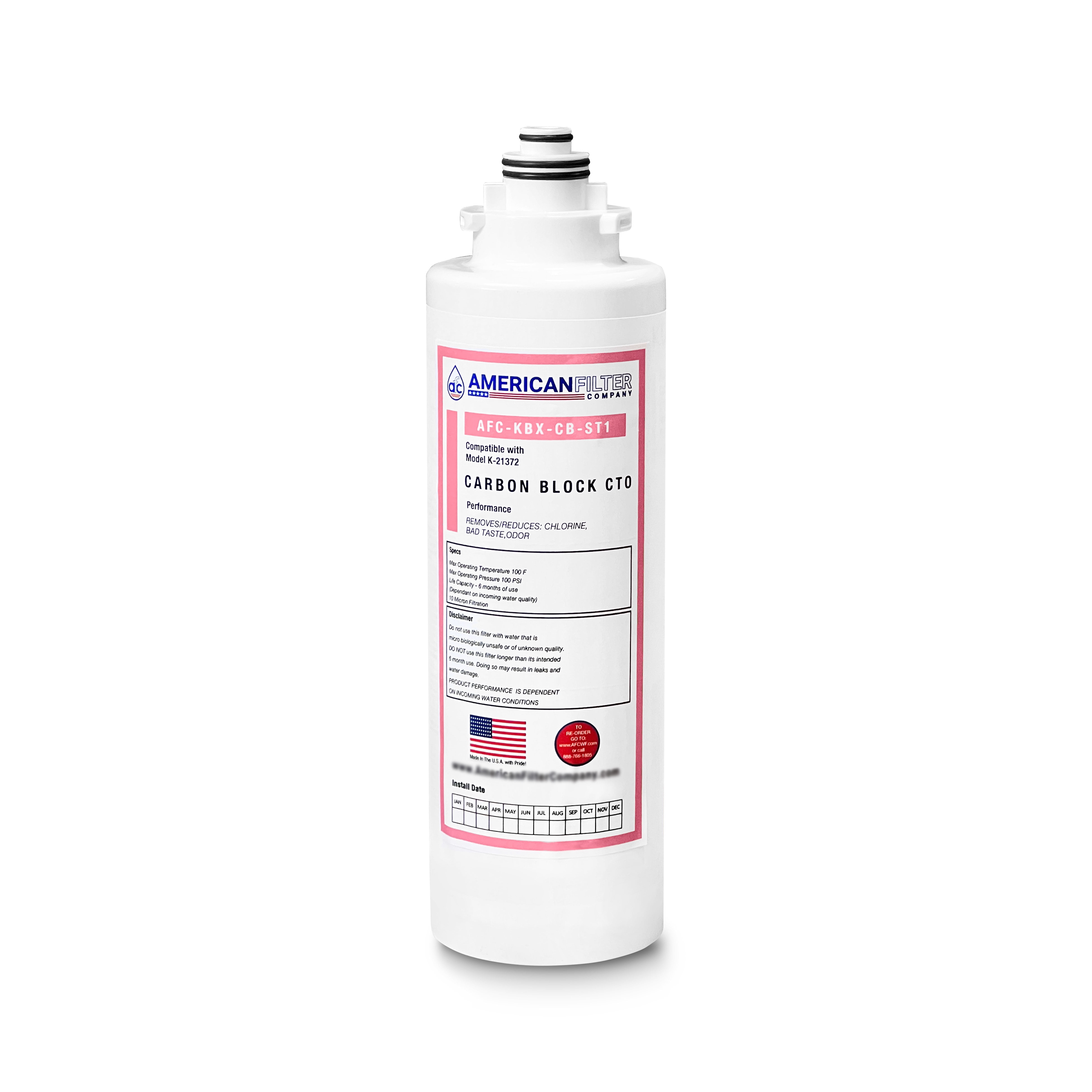AFC Green Carbon Block Under Sink Water Filter