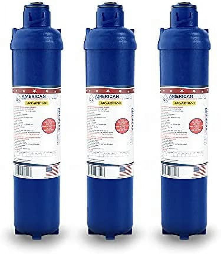 Blue Under Sink Replacement Water Filter Pack of 3