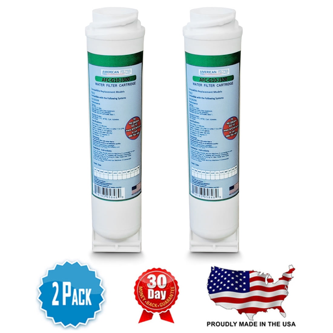 AFC Brand , Water Filters , Compatible with GE® FQK2J 2 Filters
