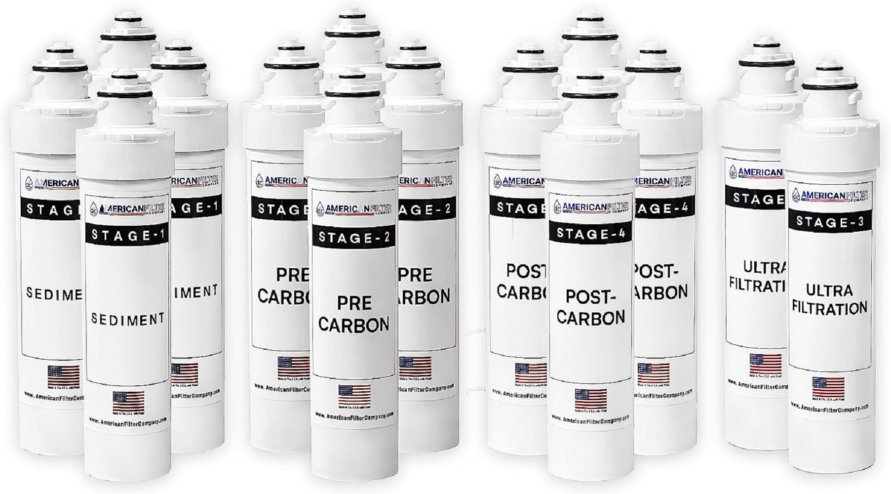 AFC Brand 4-Stage Ultra Filtration Water Filters Replacement Kit