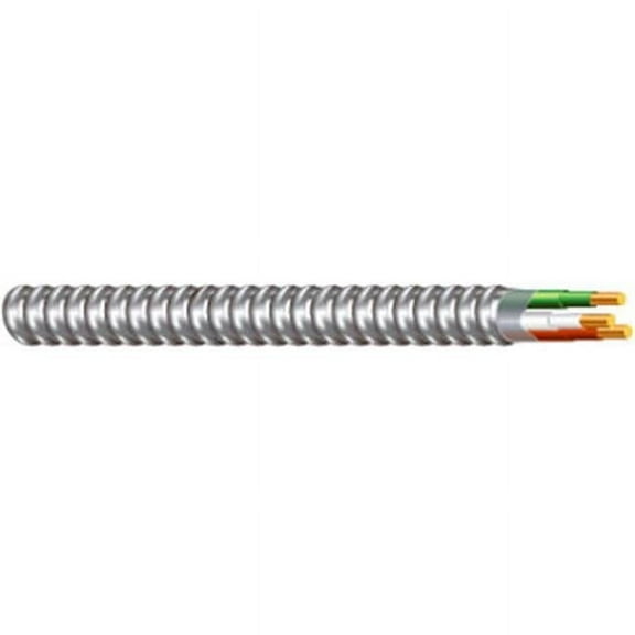 AFC Cable Systems 2101S24-AFC 50 ft. 2 Conductor Aluminum Metal Clad Flexible Conduit- 14 Gauge
