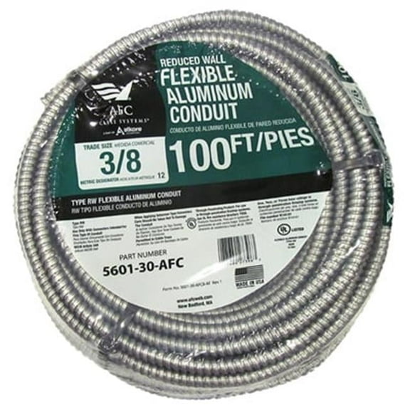 AFC Cable Systems 5601-30-AFC 0.38 in. x 100 ft. Reduced Wall Aluminum Conduit