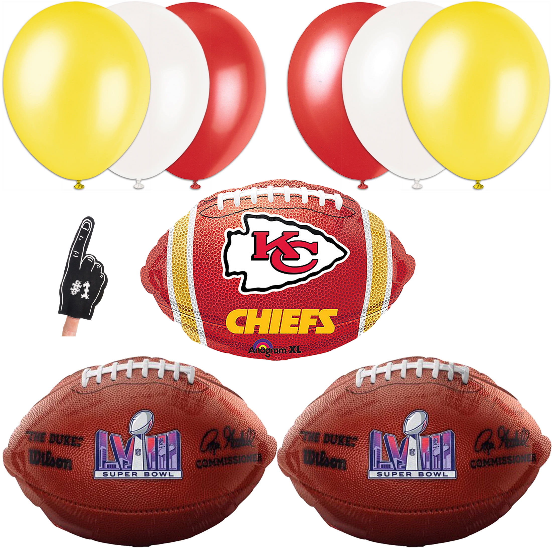 AFC Championship Football Party Kansas City Balloon Pack, 10pc