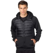 AFC USA AFC Men's Active Fleece Quilted Puffer Jacket Hooded Soft Shell Coat 2X 3X 4X