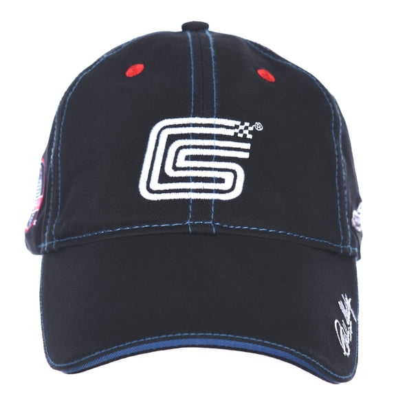 AFC Men's Carroll Shelby Cobra Cap Adjustable Black Fabric Hat